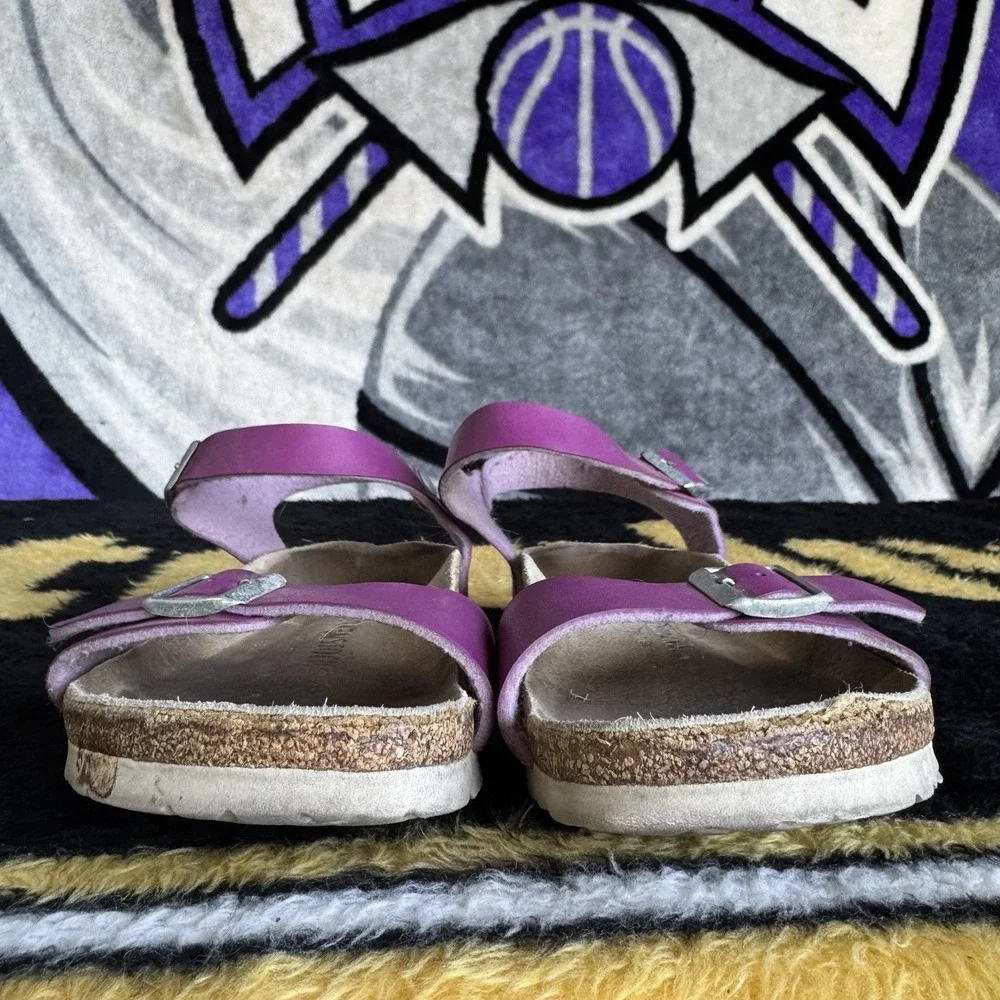 Size 39/W8 - Birkenstock Rio Women Pink Ankle Strap Sandals Germany Narrow